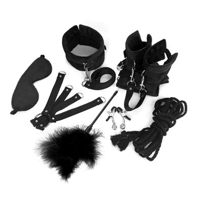 Набор БДСМ Art of Sex - Soft Touch BDSM Set, 9 предметов, Черный