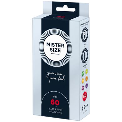 Презервативы Mister Size - pure feel - 60 (10 condoms), толщина 0,05 мм