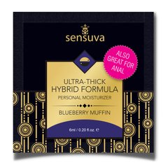 Пробник густої змазки Sensuva - Ultra-Thick Hybrid Formula Blueberry Muffin (6 мл)