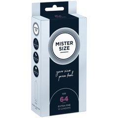 Презервативы Mister Size - pure feel - 64 (10 condoms), толщина 0,05 мм