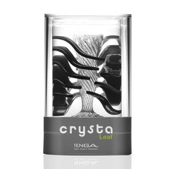 Мастурбатор Tenga Crysta Leaf, унікальний рельєф, стимулювальні пелюстки, прозорий матеріал