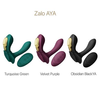 Смартвибратор в трусики Zalo — AYA Turquoise Green