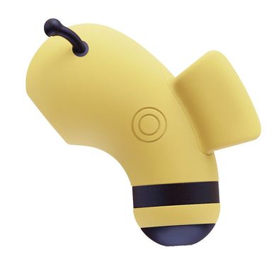 Вакуумний стимулятор із мікрострумами CuteVibe Beebe Yellow, на палець