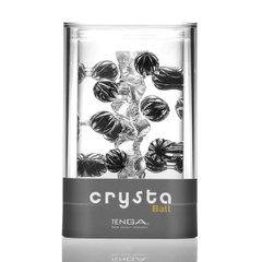 Мастурбатор Tenga Crysta Ball, унікальний рельєф, стимулювальні щільні кульки, прозорий матеріал