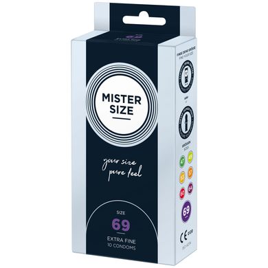 Презервативы Mister Size - pure feel - 69 (10 condoms), толщина 0,05 мм