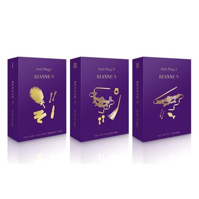 Романтический подарочный набор RIANNE S Ana's Trilogy Set II: пробка 2,7 см, лассо для сосков, маска