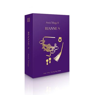 Подарочный набор RIANNE S Ana's Trilogy Set III: эрекционное кольцо, ажурная маска, пестис, плеть