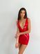 Лакированное платье с сексуальным декольте «Лучезарная Эмилия» D&A, XL, красное