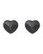 Накладки-серця на соски зі стразами Obsessive A750 nipple covers, чорні
