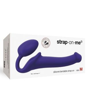 Безремінний страпон Strap-On-Me Violet M, повністю регульований, діаметр 3,3 см