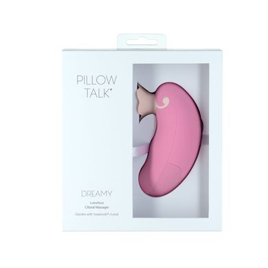 Роскошный вакуумный клиторальный стимулятор Pillow Talk - Dreamy Pink с кристаллом Swarovski