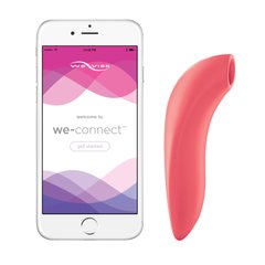 Вакуумный смарт-стимулятор для пар Melt by We-Vibe Coral, удобно совмещать с проникающим сексом