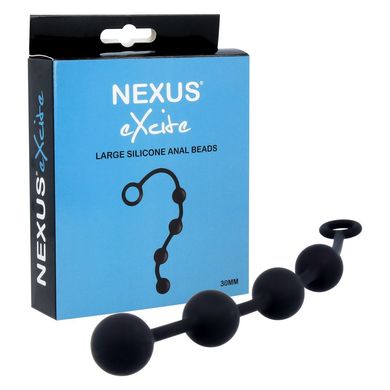 Анальні кульки Nexus Excite Large Anal Beads, силікон, макс. діаметр 3 см