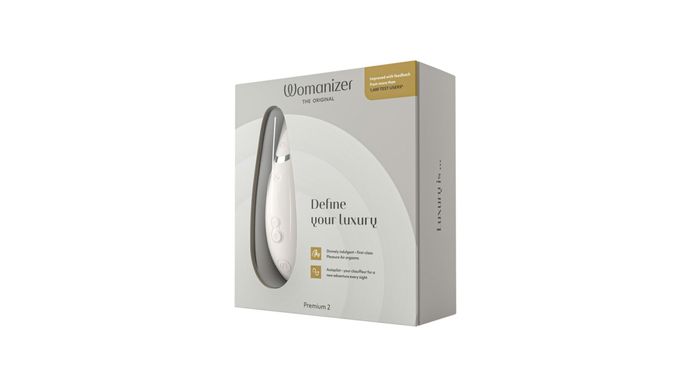 Вакуумний кліторальний стимулятор Womanizer Premium 2 - Grey