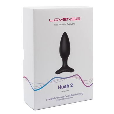 Анальная смарт вибропробка Lovense Hush 2, размер S