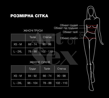 Трусики со стразовой цепью Art of Sex - Lea, размер XS-M, Серебро/Черный