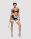 Еротичний костюм покоївки Obsessive Maidme set 5pcs L/XL, бюстгальтер, пояс з фартухом, панчохи, стр