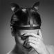 Маска кішечки Bijoux Indiscrets MAZE - Cat Ears Headpiece Black, екошкіра