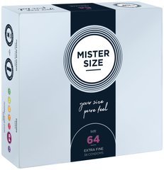 Презервативы Mister Size - pure feel - 64 (36 condoms), толщина 0,05 мм