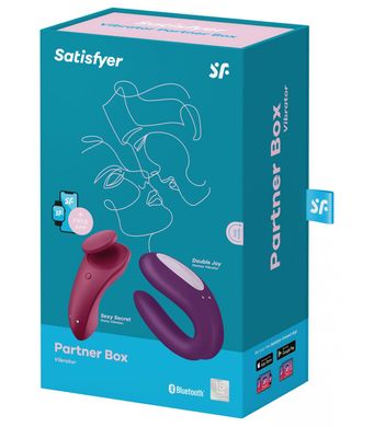 Набор Satisfyer Partner Box 1 (вибратор для пар Double Joy + вибратор в трусики Sexy Secret)