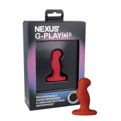 Вибромассажер простаты Nexus G-Play Plus S Red, макс диаметр 2,3 см, перезаряжаемый, Красный