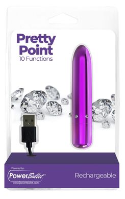 Віброкуля PowerBullet - Pretty Point Rechargeable Bullet Purple