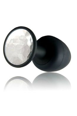 Анальная пробка Dorcel Geisha Plug Diamond M с шариком внутри, создает вибрации, макс. диаметр 3,2см, Черный