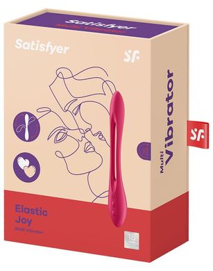 Универсальный гибкий вибратор для пар Satisfyer Elastic Joy Red