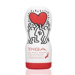 Мастурбатор Tenga Keith Haring Deep Throat Cup (глубокая глотка) с вакуумной стимуляцией