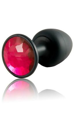 Анальная пробка Dorcel Geisha Plug Ruby XL с шариком внутри, создает вибрации, макс диаметр 4,5см, Черный