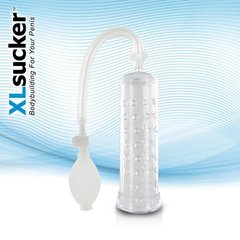 Вакуумна помпа XLsucker Penis Pump Transparant для члена довжиною до 18см, діаметр до 4 см, Прозрачный