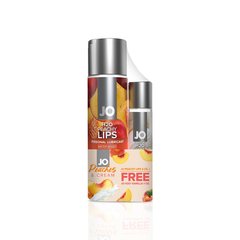 Комплект вкусовых лубрикантов System JO GWP — Peaches & Cream — Peachy Lips 120 мл & H2O Vanilla 30