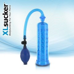 Вакуумная помпа XLsucker Penis Pump Blue для члена длиной до 18см, диаметр до 4см, Голубой
