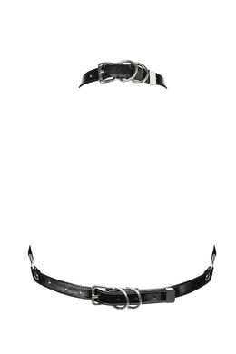 Портупея на грудь Obsessive A740 harness black O/S, искусственная кожа