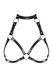 Портупея на грудь Obsessive A740 harness black O/S, искусственная кожа