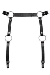 Гартеры Obsessive A741 garter belt black O/S, искусственная кожа