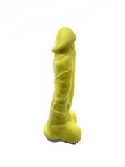 Крафтовое мыло-член с присоской Чистый Кайф Yellow size XL натуральное