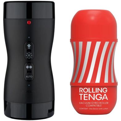 Автоматичний мастурбатор Tenga VACUUM GYRO ROLLER, ротація та вакуум, сумісний з Tenga Cup