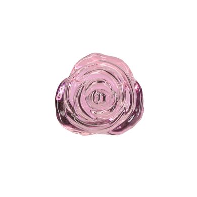 Стеклянная анальная пробка Pillow Talk Rosy Luxurious Glass Anal Plug, ⌀3,3 см, вибропуля в подарок
