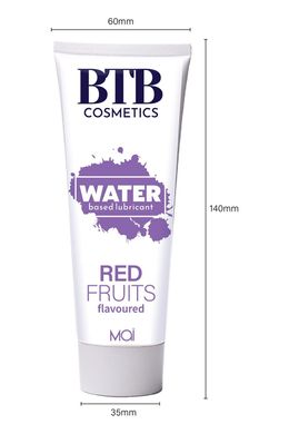 Змазка на водній основі BTB FLAVORED RED FRUITS з ароматом червоних фруктів (100 мл)