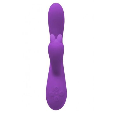 Вибратор-кролик Wooomy Gili-Gili Vibrator with Heat Purple, отросток с ушками, подогрев до 40 °С