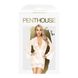 Комплект пеньюар с декором в виде роз и стрингами Penthouse - Sweet Retreat White S/L