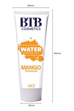 Смазка на водной основе BTB FLAVORED MANGO с ароматом манго (100 мл)