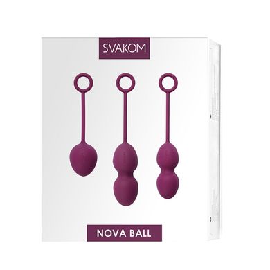 Набір вагінальних кульок зі зміщеним центром ваги Svakom Nova Violet