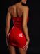 Сукня лакована червона "Спокусниця Марго" М, блискавка на всю довжину позаду