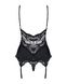 Obsessive 810-COR-1 corset & thong black S/M