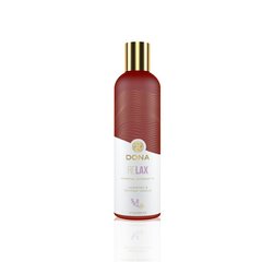 Натуральна масажна олія DONA Relax – Lavender & Tahitian Vanilla (120 мл) з ефірними оліями
