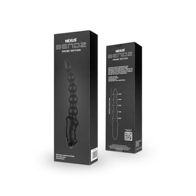 Анальный вибратор-бусы Nexus BENDZ Bendable Vibrator Probe Edition, эффект памяти формы