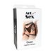 Сексуальні гартери Art of Sex - Gwen із натуральної шкіри, розмір XS-2XL, колір чорний