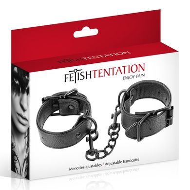 Наручники Fetish Tentation Adjustable Handcuffs, регульовані, знімний ланцюжок з карабінами